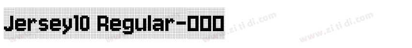 Jersey10 Regular字体转换
